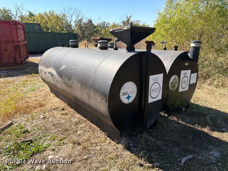 image for item ER3469 (2) Mid-South Steel Products Inc. skid mounted steel tanks