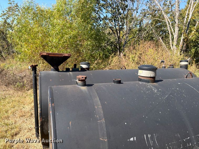 image for item ER3469 (2) Mid-South Steel Products Inc. skid mounted steel tanks