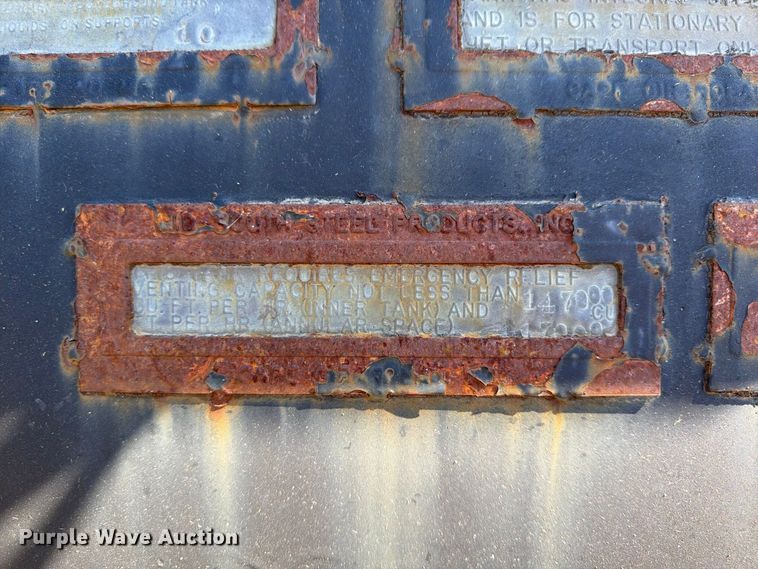 image for item ER3469 (2) Mid-South Steel Products Inc. skid mounted steel tanks