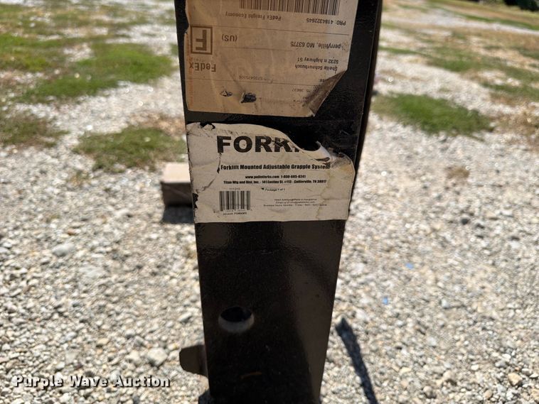 image for item ER3473 Titan Mfg forklift grapple