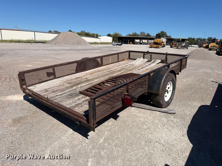 image for item EW7501 Shop Built utility trailer