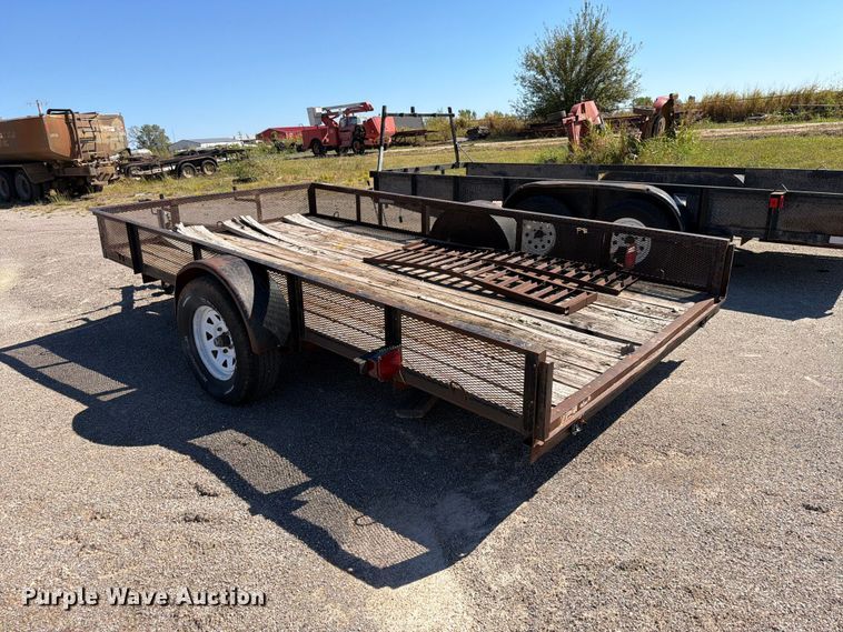 image for item EW7501 Shop Built utility trailer