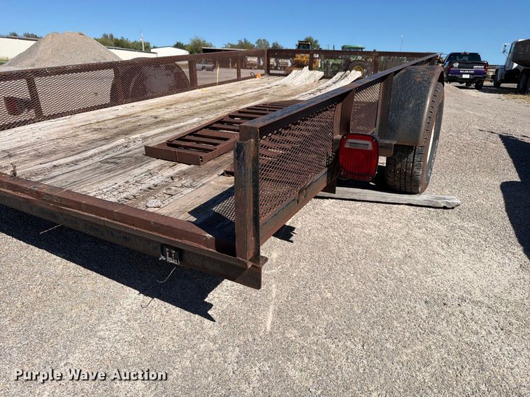 image for item EW7501 Shop Built utility trailer