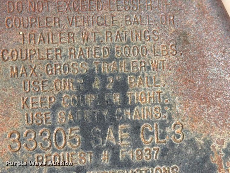 image for item EW7501 Shop Built utility trailer