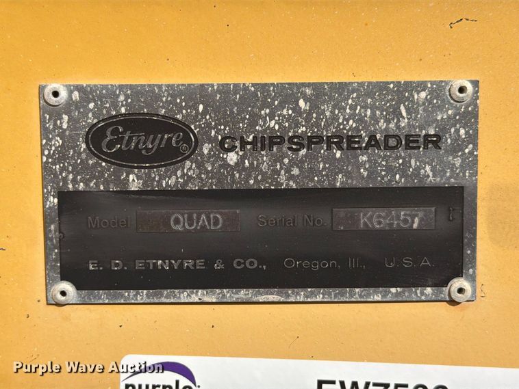 image for item EW7506 2008 Etnyre Quad chip spreader