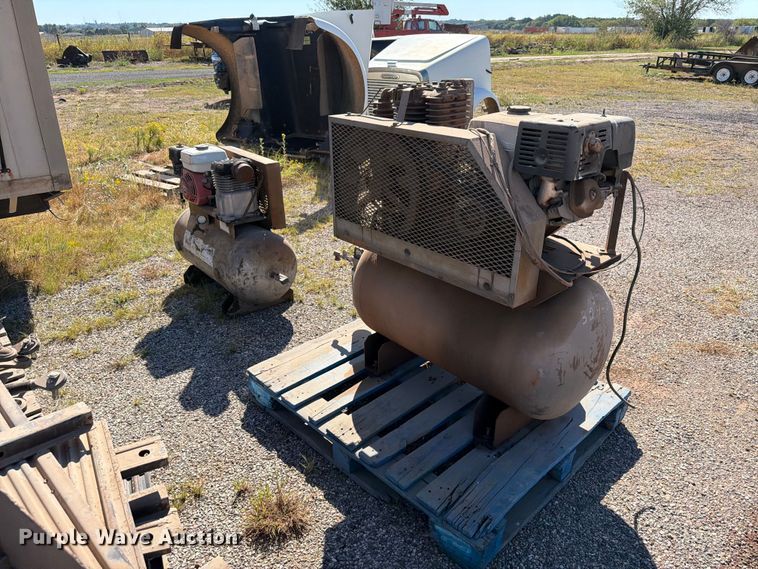 image for item EW7512 (2) Industrial Air machine gas powered air compressors