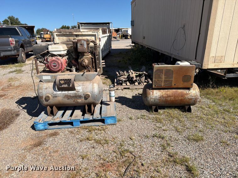 image for item EW7512 (2) Industrial Air machine gas powered air compressors