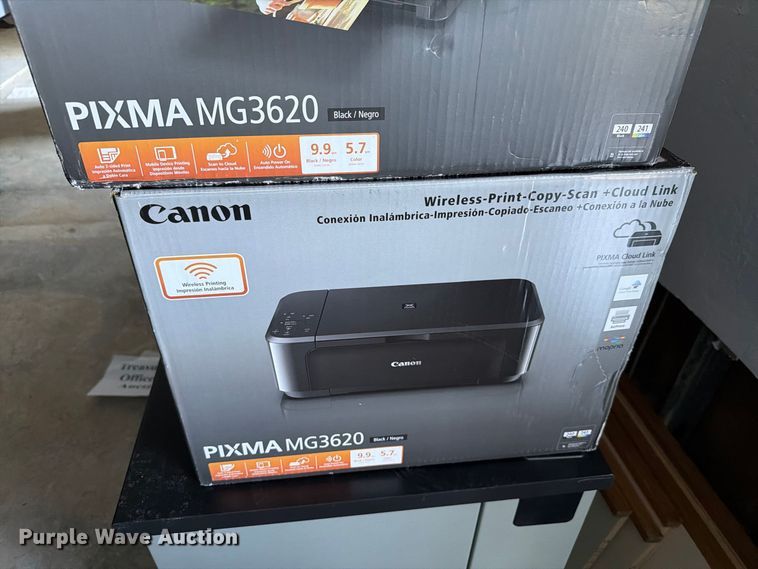 image for item EW7533 (8) Canon PiXMA MG3620 printers