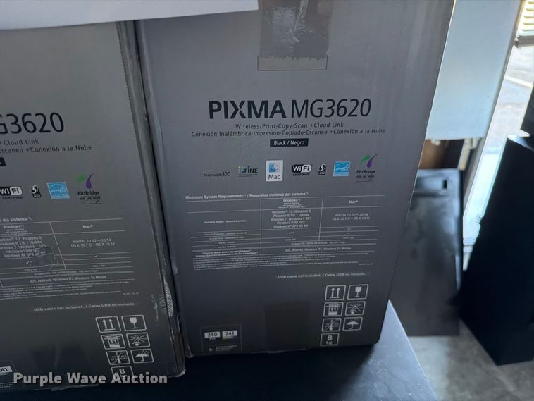 image for item EW7533 (8) Canon PiXMA MG3620 printers