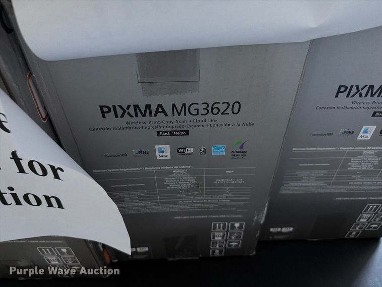 image for item EW7533 (8) Canon PiXMA MG3620 printers