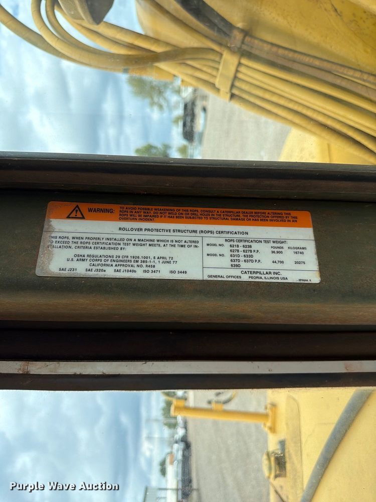 image for item EW7539 1984 Caterpillar 621B conventional scraper 