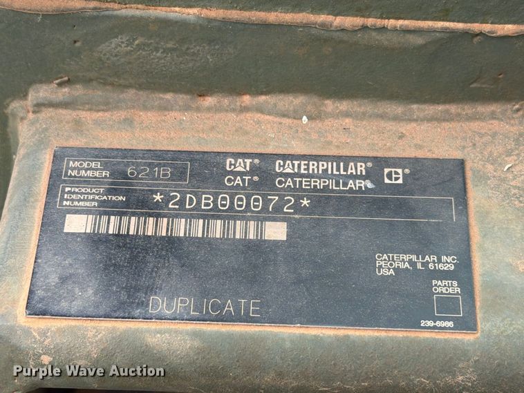 image for item EW7539 1984 Caterpillar 621B conventional scraper 