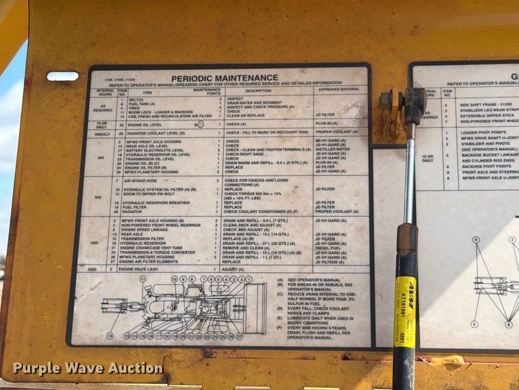 image for item EW7540 1998 John Deere 310SE backhoe
