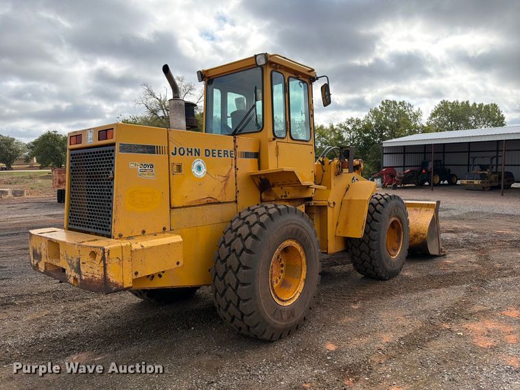 image for item EW7542 1990 John Deere 624E wheel loader