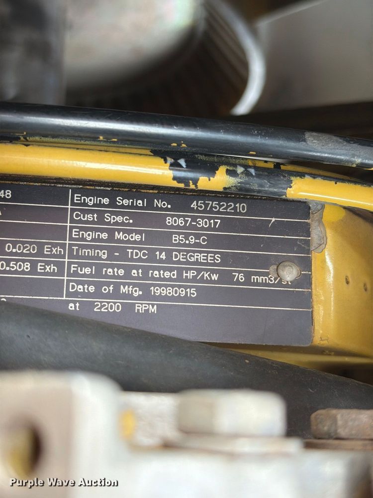 image for item EW7543 1999 Gradall XL4100 wheeled excavator