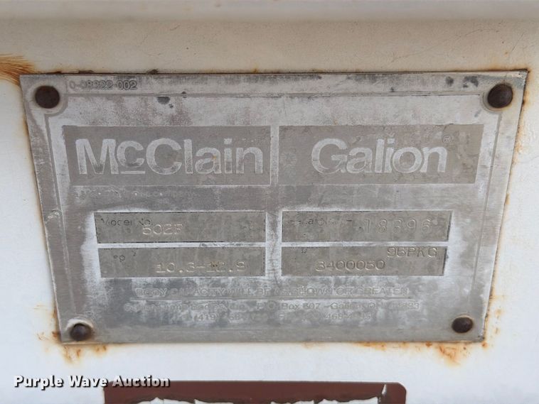image for item EW7562 McClain Galion 502F dump bed
