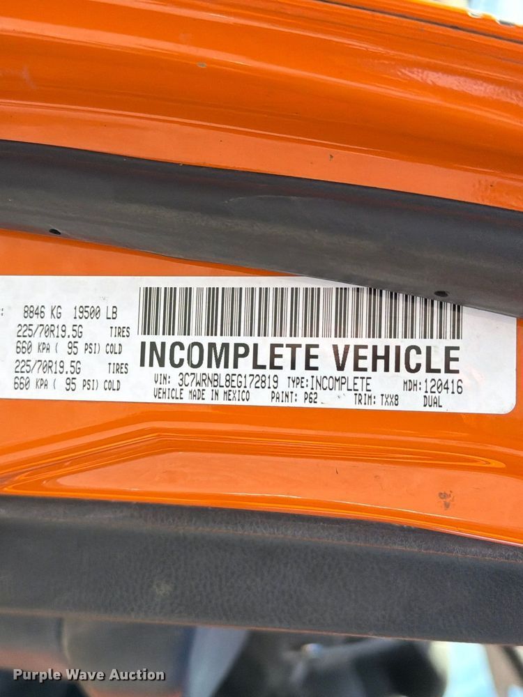image for item EW7585 2014 RAM 5500 dump truck