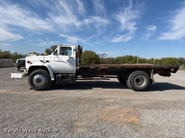 image for item EW7594 1988 Chevrolet C70 flatbed truck