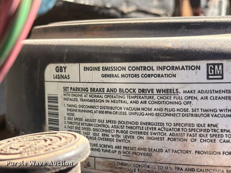 image for item EW7594 1988 Chevrolet C70 flatbed truck