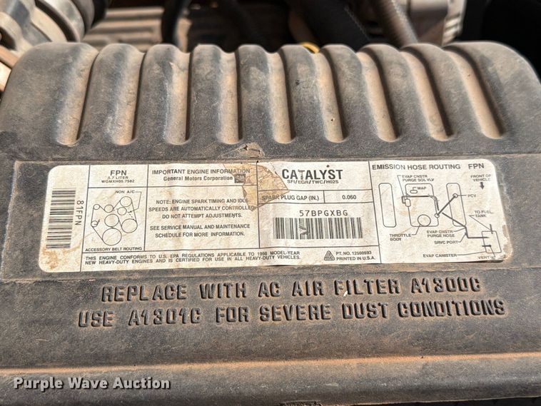image for item EW7596 1998 Chevrolet C2500 pickup truck