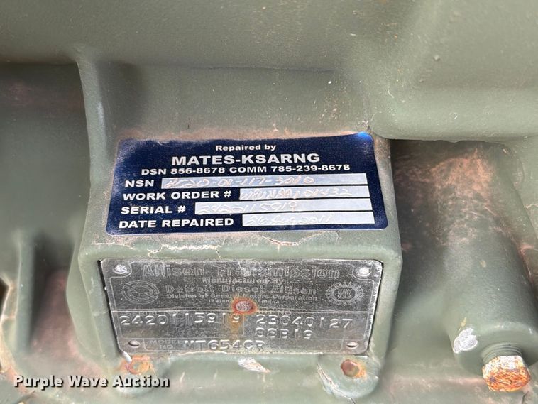 image for item EW7603 Allison MT654CR automatic transmission