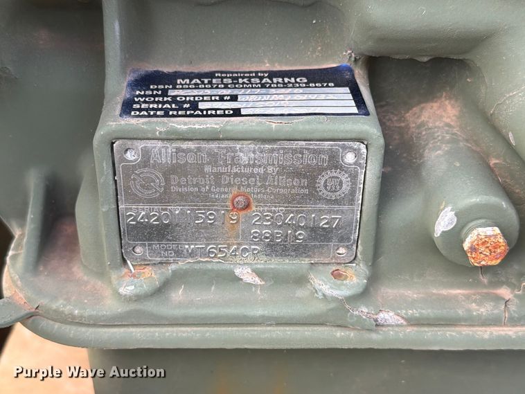 image for item EW7603 Allison MT654CR automatic transmission