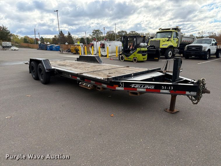 image for item EX1071 2014 Felling tilt deck equipment trailer