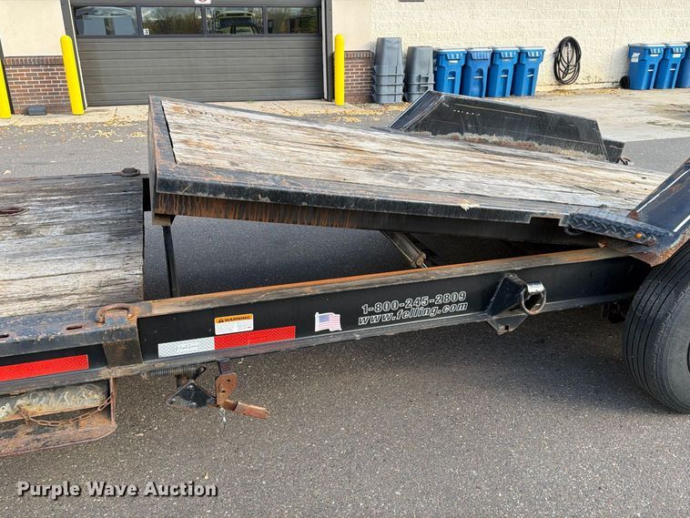 image for item EX1071 2014 Felling tilt deck equipment trailer