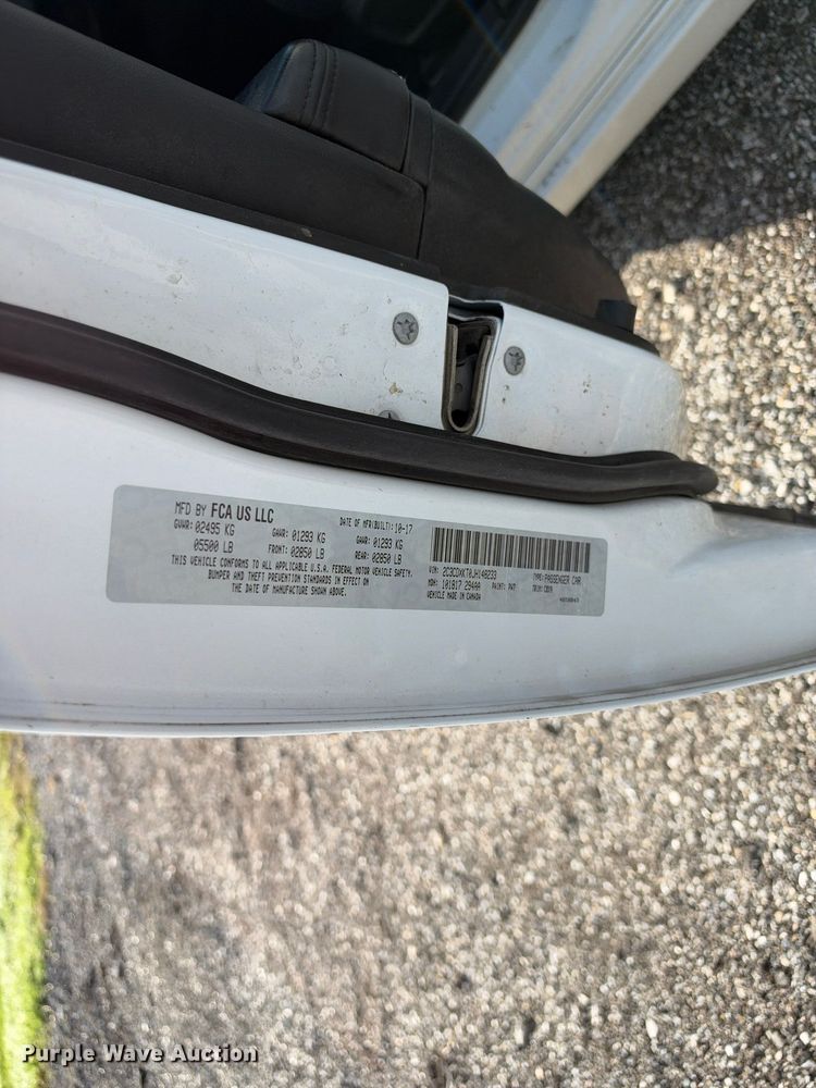image for item EX1523 2018 Dodge Charger Police 