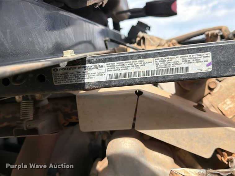 image for item EX4997 2007 Polaris Ranger utility vehicle