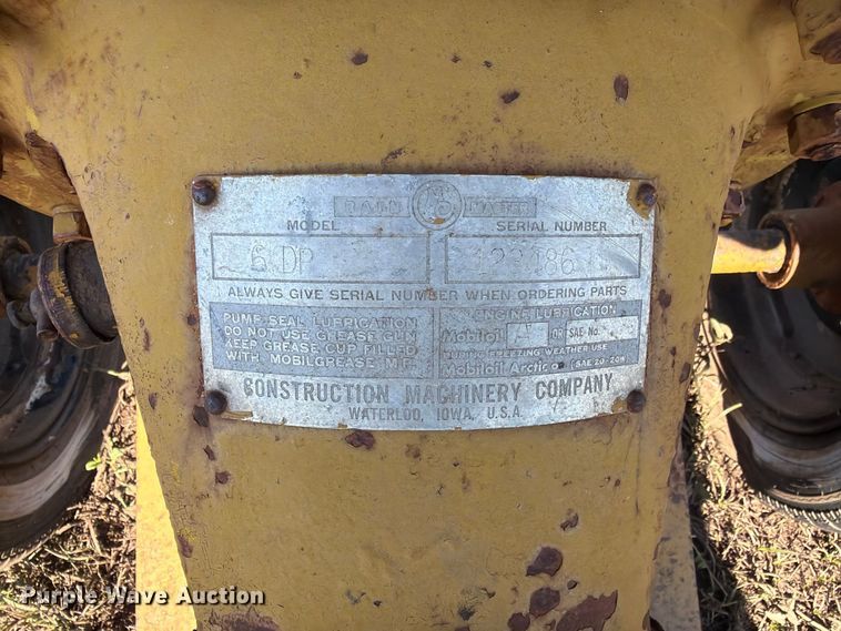 image for item EX5001 Construction Machinery Company 6DP irrigation pump