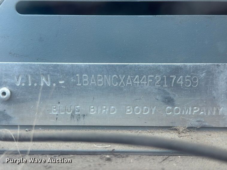 image for item FC0007 2004 Blue Bird school bus