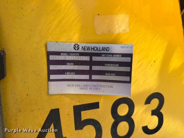 image for item FC3424 2001 New Holland LB90 backhoe