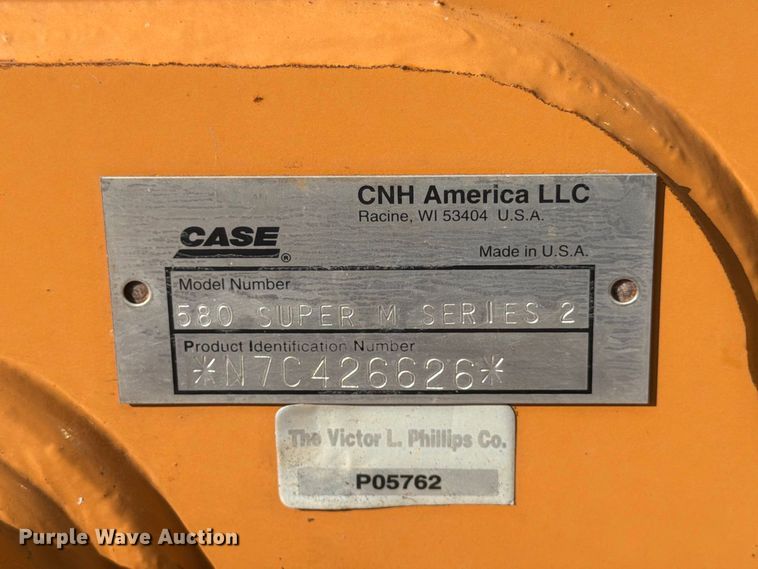 image for item FG0795 2007 Case 580 Super M Series 2 backhoe