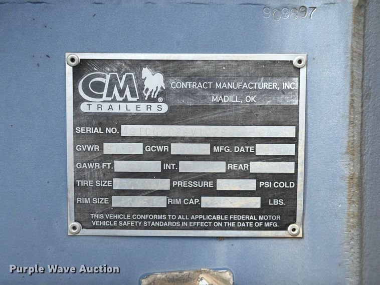 image for item FG0800 1997 CM Trailers enclosed cargo trailer