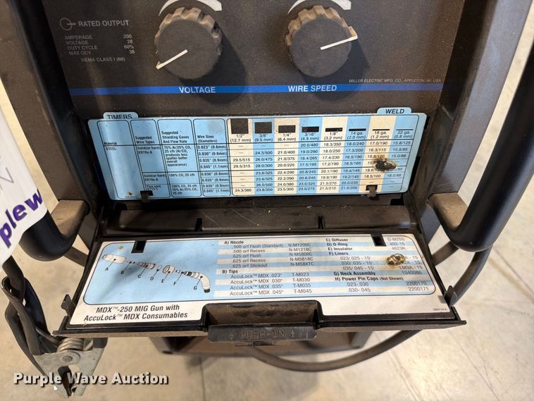 image for item FG0804 Miller Millermatic 252 welder