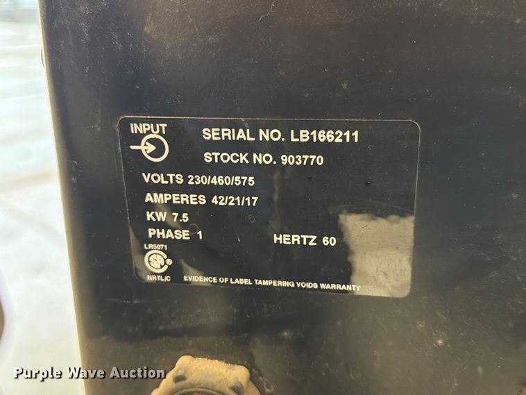 image for item FG0805 Miller Millermatic 250X welder