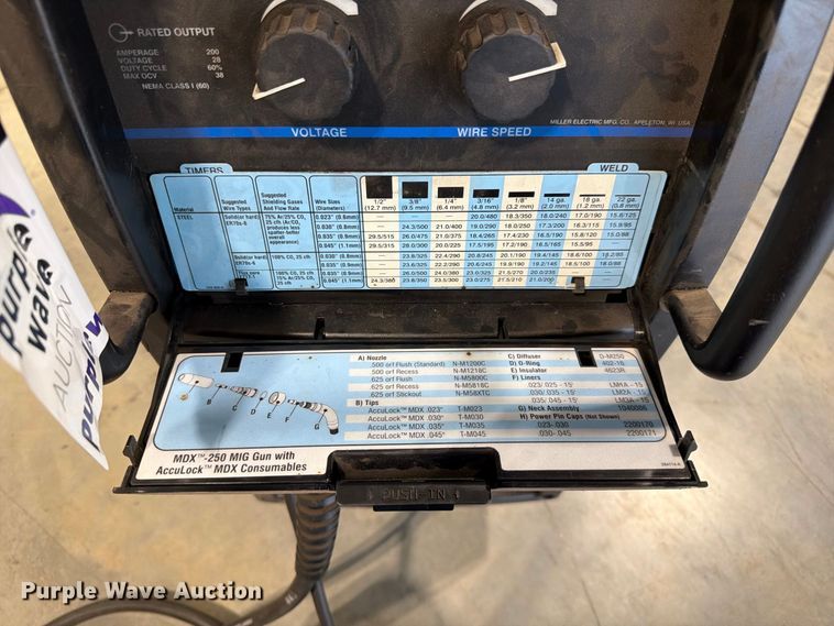 image for item FG0806 Miller Millermatic 252 welder