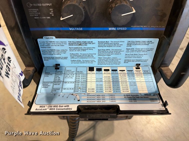 image for item FG0806 Miller Millermatic 252 welder