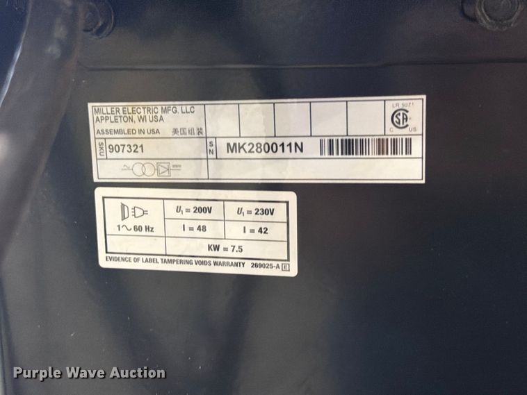 image for item FG0806 Miller Millermatic 252 welder