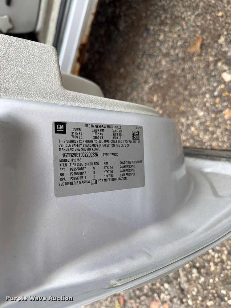 image for item FH6363 2012 GMC Sierra 1500 Ext. Cab pickup truck