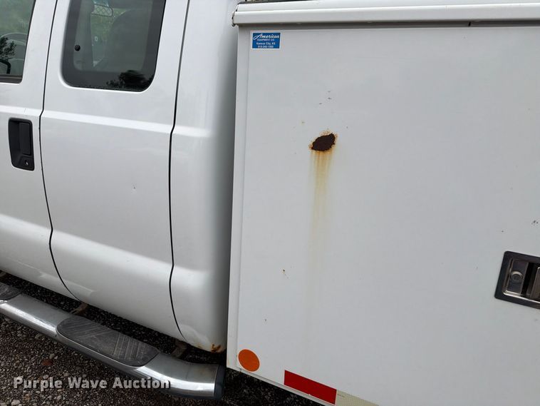 image for item FH6364 2010 Ford F350 Super Duty XL Ext. Cab utility bed pickup truck