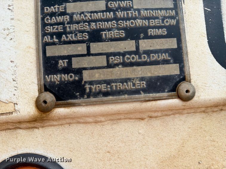 image for item FH6470 1997 Ranco bottom dump trailer