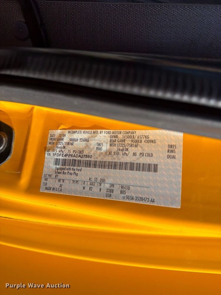 image for item FH6485 2011 Ford E450 school bus