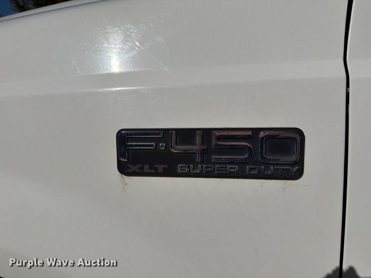 image for item FH6488 2001 Ford F450 Super Duty dump flatbed truck