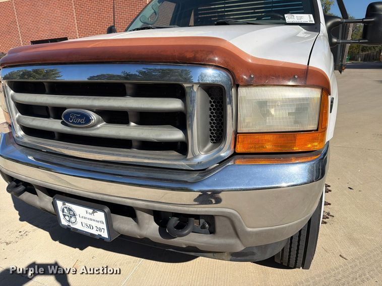 image for item FH6488 2001 Ford F450 Super Duty dump flatbed truck