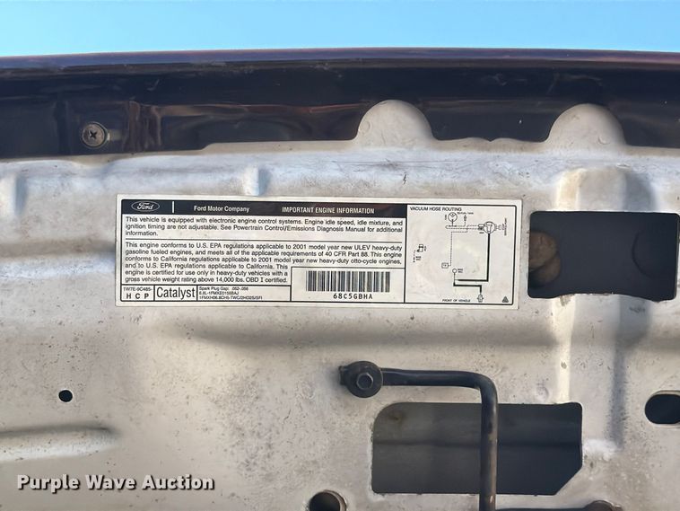 image for item FH6488 2001 Ford F450 Super Duty dump flatbed truck