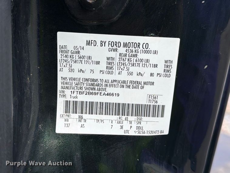 image for item FJ2063 2015 Ford F250 Super Duty pickup truck