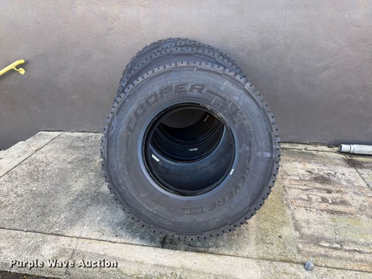 image for item FJ2065 (4) Cooper Severe Series 11R22.5 tires