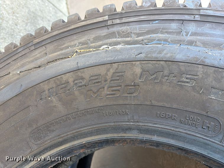 image for item FJ2065 (4) Cooper Severe Series 11R22.5 tires